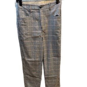 ❤️ URBAN OUTFITTERS HOUNDSTOOTH BLACK & WHITE TROUSER PANTS SIZE 4